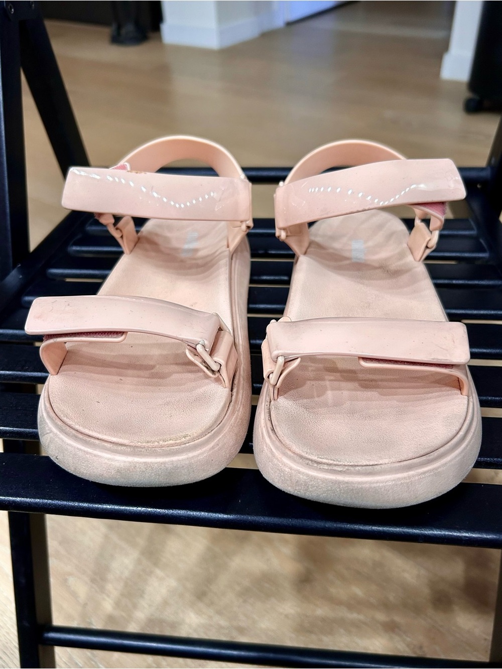 Melissa Sandals PLATFORM Limited Papete Rider Patent Leather Jelly Strappy Gift